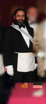 Jean-Michel David - image from 2006 demonstration of an early French Masonic Ritual